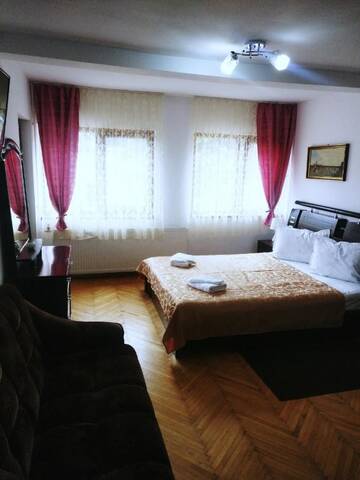 Фото номера Улучшенный двухместный номер с 1 кроватью Отель Bianca House г. Буштени 3